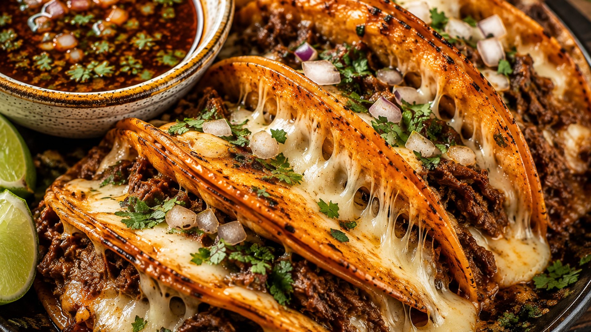 Birria tacos, Enchiladas, Burritos, and more