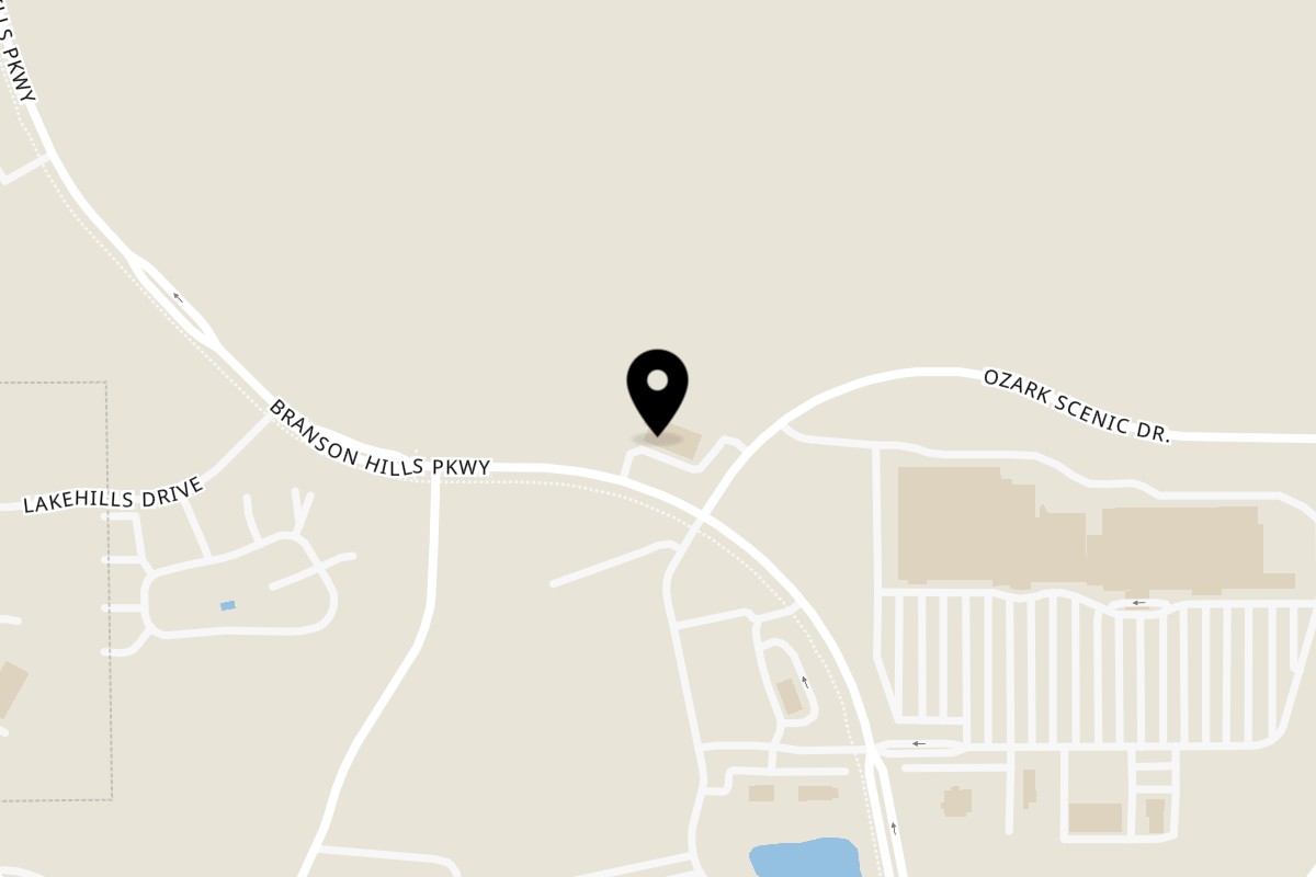 Map showing the location of Mezcal Mexican Restaurant on 1232 Branson Hills Pkwy Ste 201 in Branson